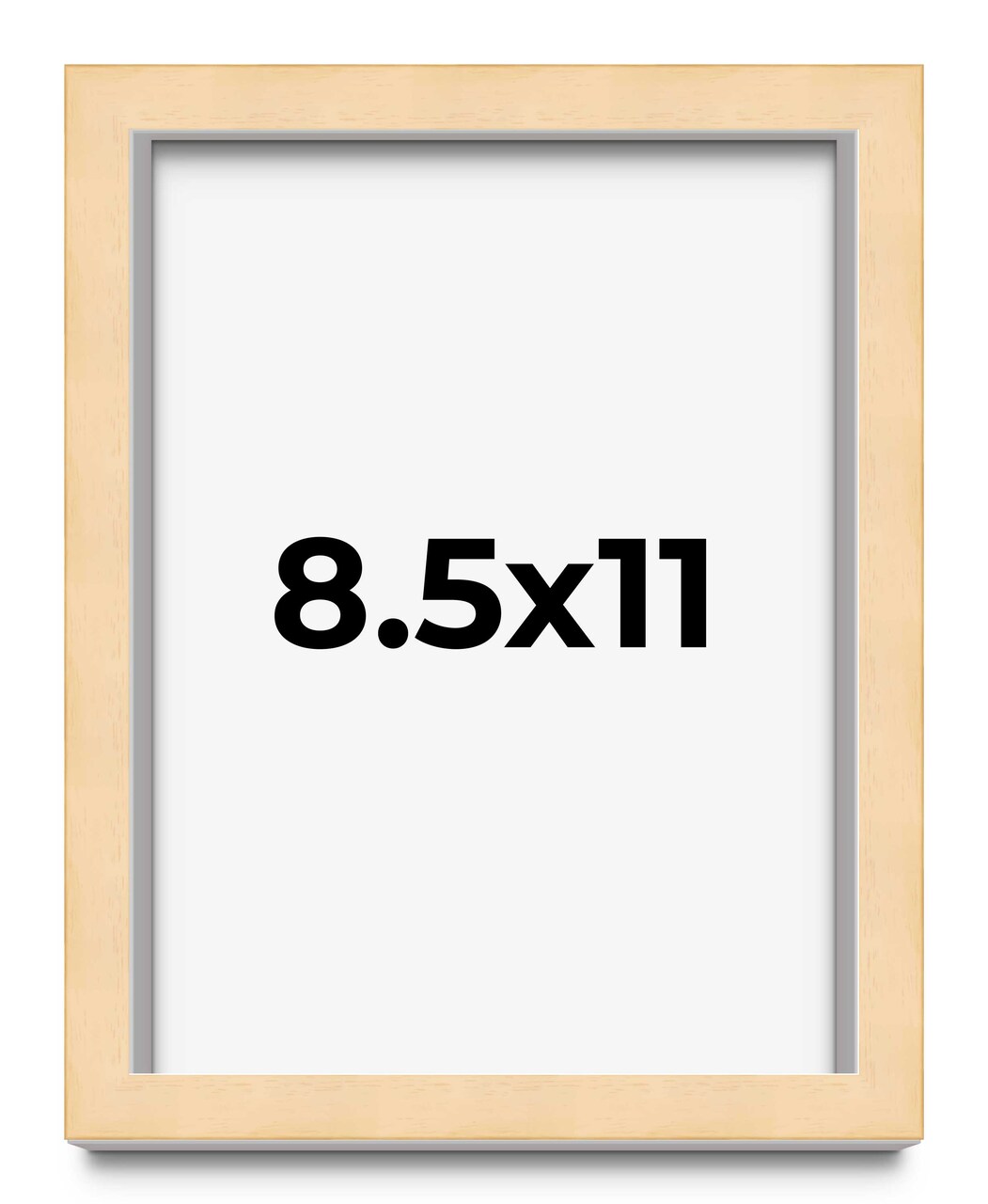 Photo Size Classic Modern Yellow Frame - UV Acrylic, Foam Board Backing, Hanging Hardware